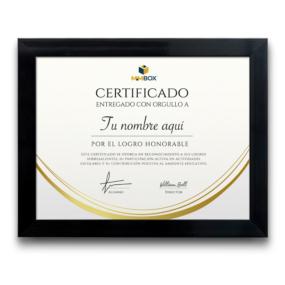 RECO-ALU04 – Marcos para diploma M&M Box